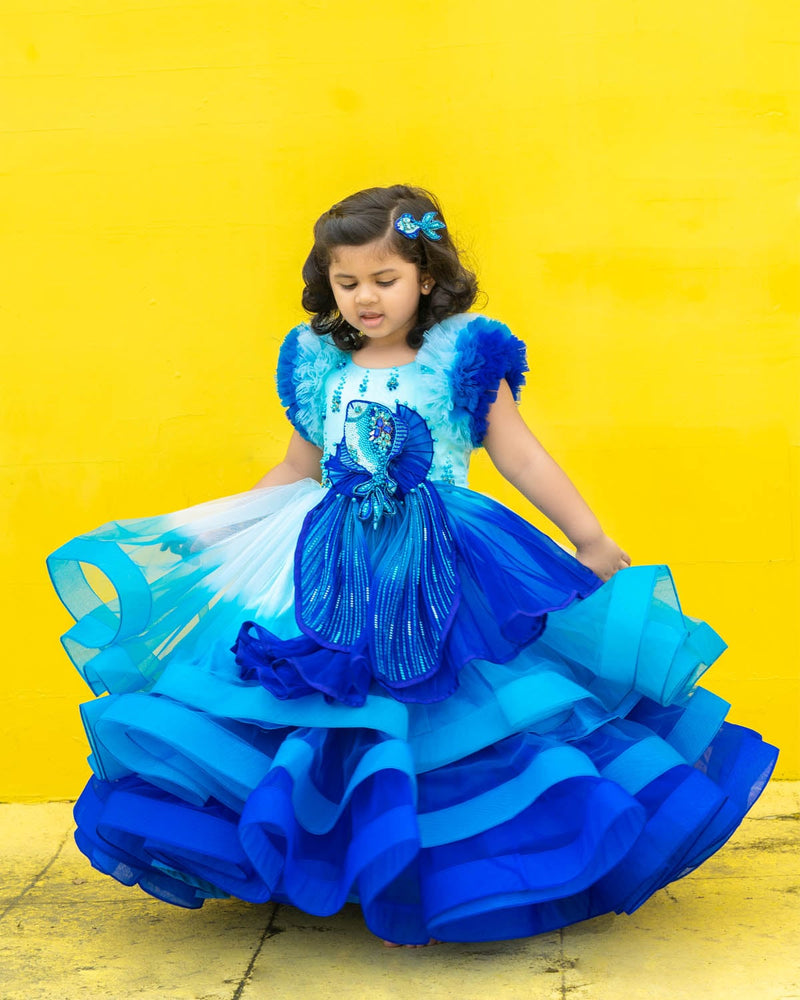 Buy ADIVA Girls Indian Gown Dress for Kids at Ubuy India